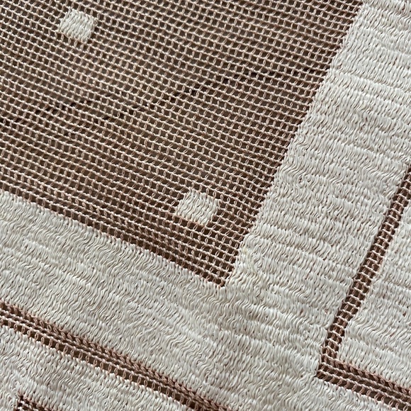 VTG 1930s Sheer Tablecloth Large Rectangle 65.5 x 79" - Picture 7 of 9